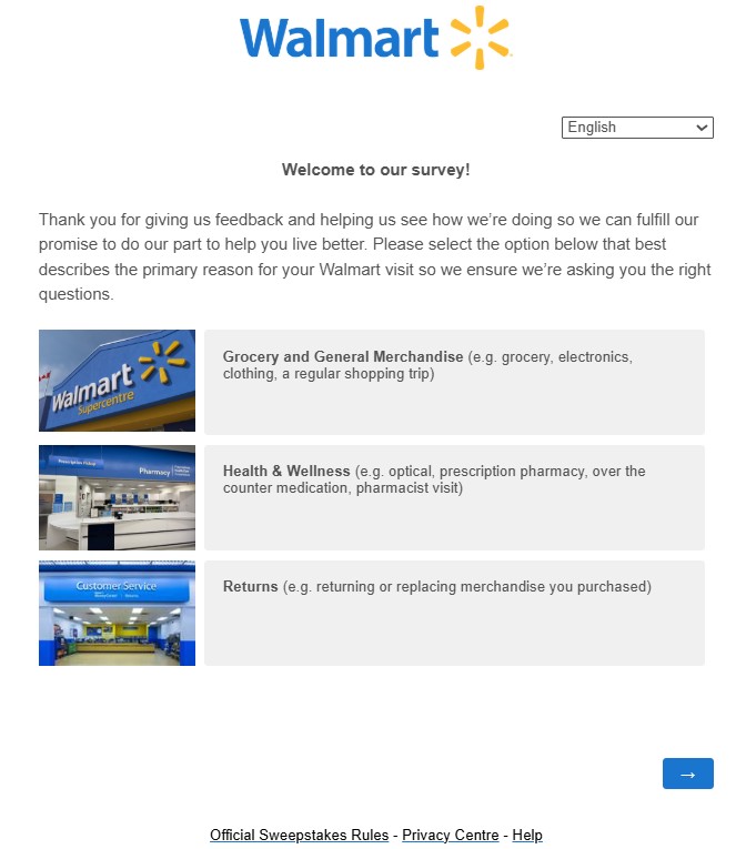 Survey Walmart