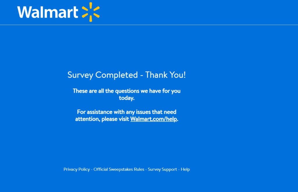 walmart survey