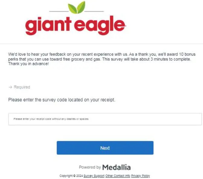 Giant Eagle Survey Medallia