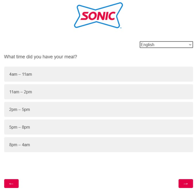 TalkToSonic survey